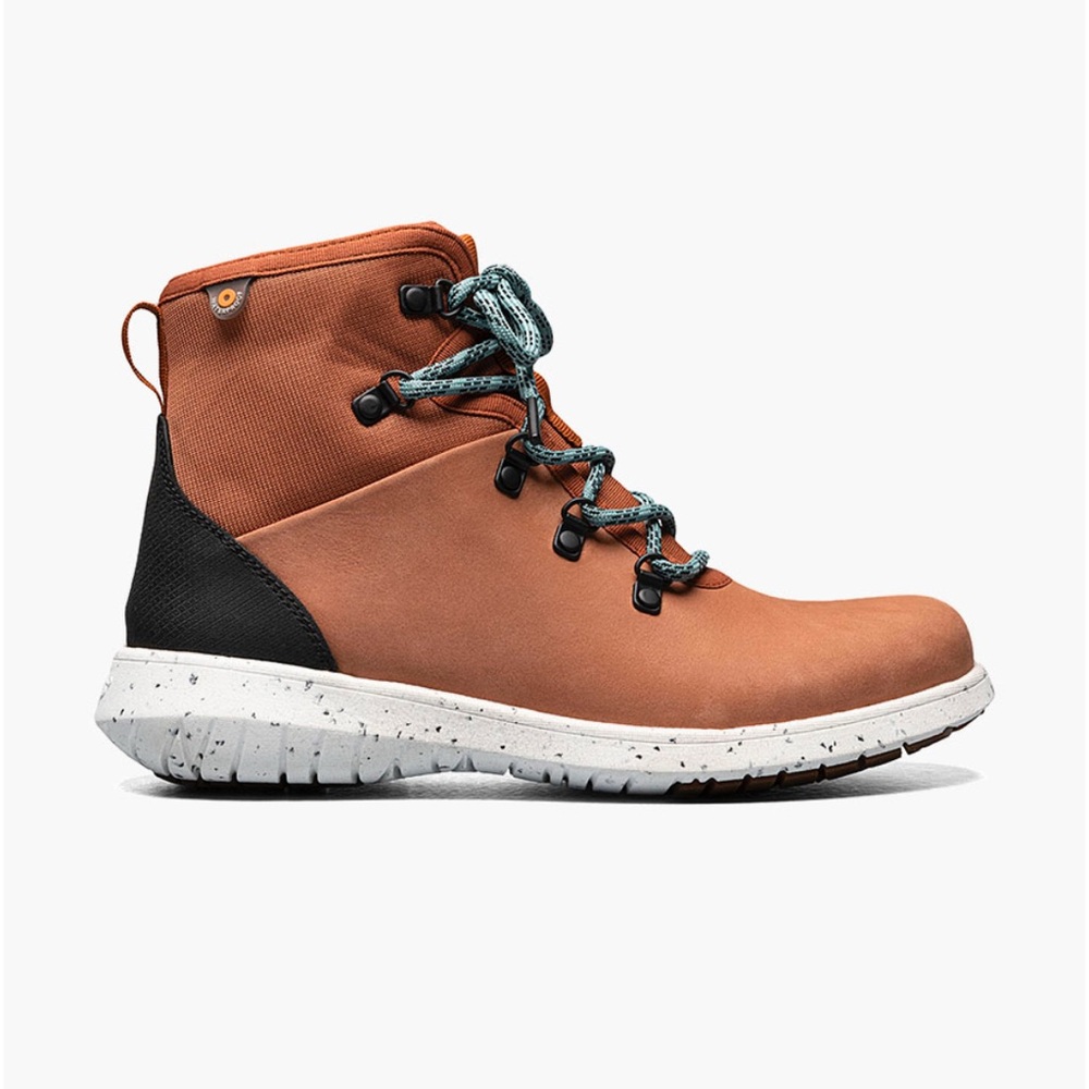 Bogs Rust Brown and Black Casual Ankle Boot